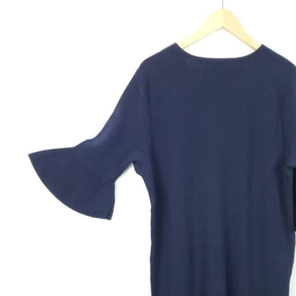 LAUREN RALPH LAUREN Navy Midi Dress Size 2X - Picture 2 of 4